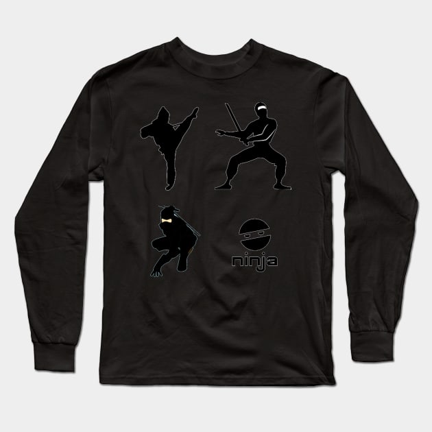 Ninja Long Sleeve T-Shirt by GMAT